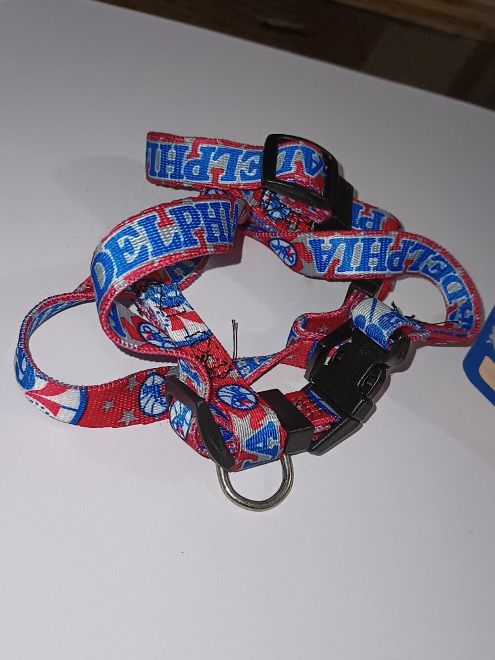 NEW Philadelphia 76ers NBA 5/8 Inch Adjustable Pet Harness XS